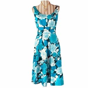 Donna Ricco Floral Sleeveless Dress Size 8